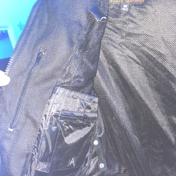 Vance Leathers Women's Black & Purple Textile Jacket Reflective Tribal Detail - Picture 6 of 12